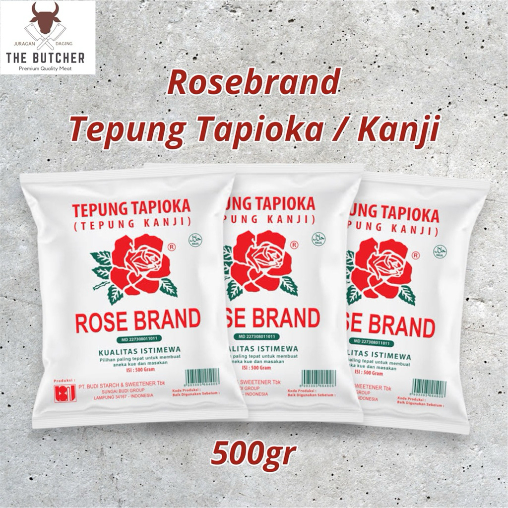 

Rosebrand Tepung Tapioka 500gr / Kanji / Tapioca Flour