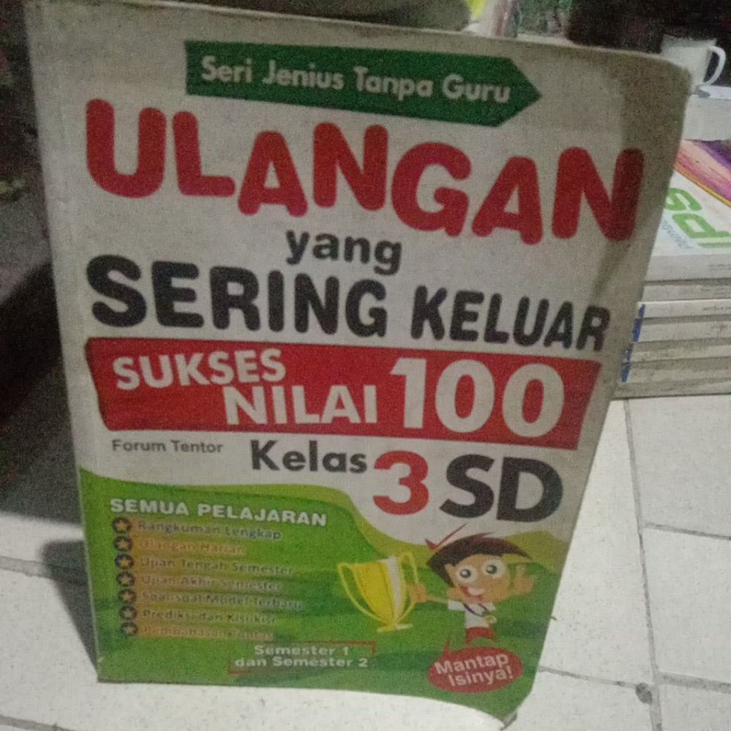 BUKU SERI JENIUS TANPA GURU ULANGAN YANG SERING KELUAR SUKSES NILSI 100 UNTUK SD KELAS 3 SEMESTER 1 