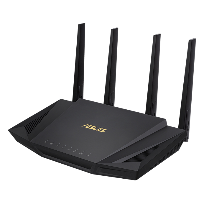 ASUS RT-AX58U AX3000 Dual Band WiFi 6 (802.11ax) Router supporting MU-MIMO and OFDMA technology, wit