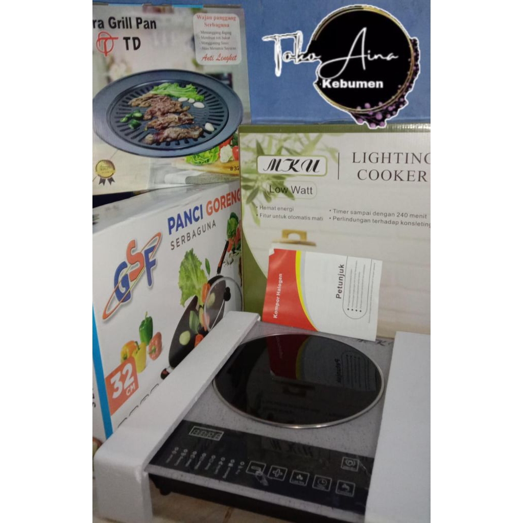 Kompor Halogen/Kompor Listrik Lighting Cooker MKU-888/kompor irit daripada pakai gas/aman dari ledak