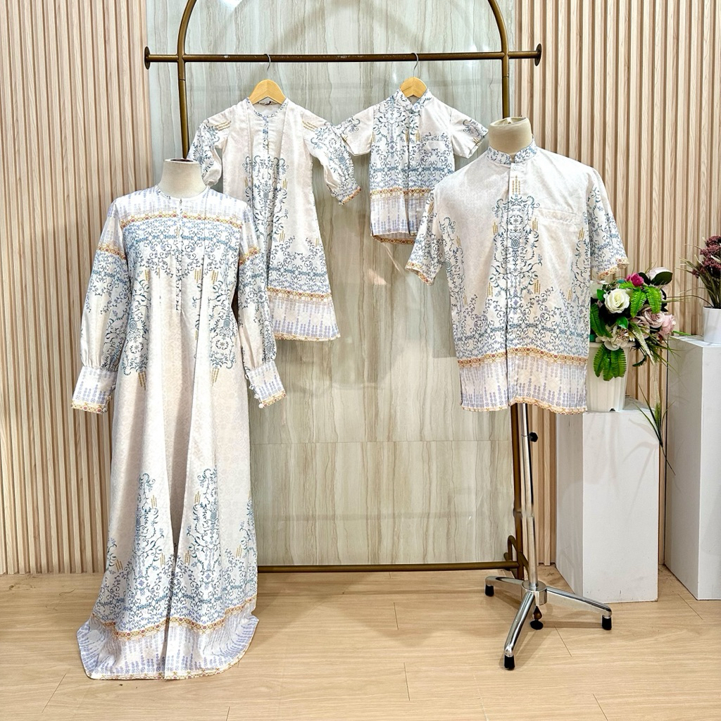 PRE-ORDER BAJU SARIMBIT RANIA|KEMALA  PREMIUM PRINTING ALIKA|GAMIS LEBARAN|FAMILY SET