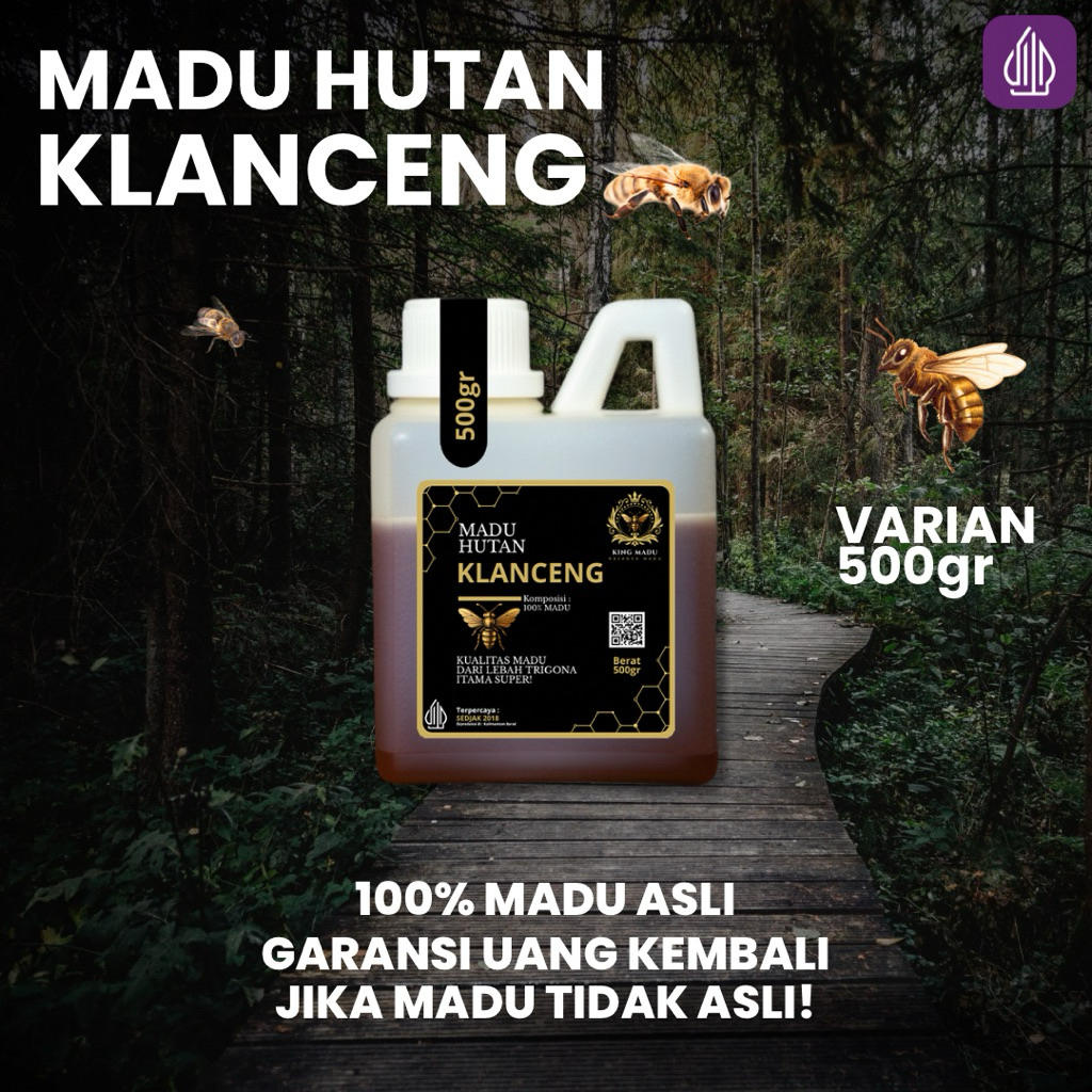 

MADU ORI | MADU TRIGONA | KELULUT / KELANCENG | 500GRAM | 100% ASLI
