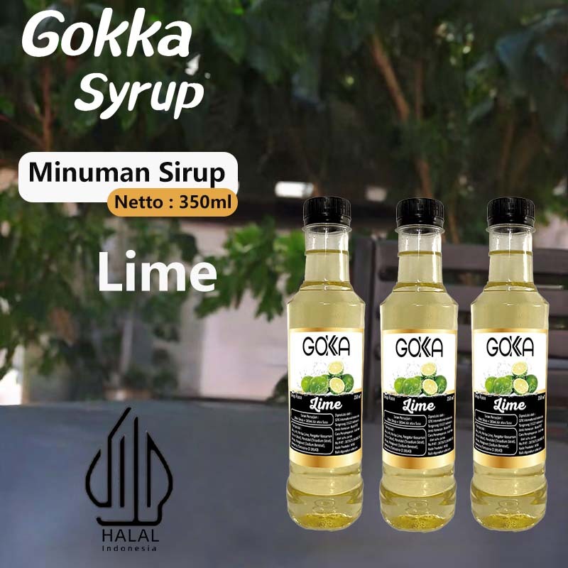 

GOKKA Syrup Minuman Sirup / Sirup Lime / 350ml Sirup Lime
