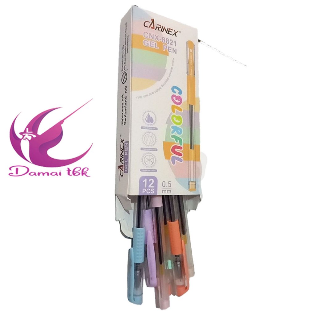 

(1 Pak Isi 12 PCs) Carinex Pulpen Gel CNX-8821