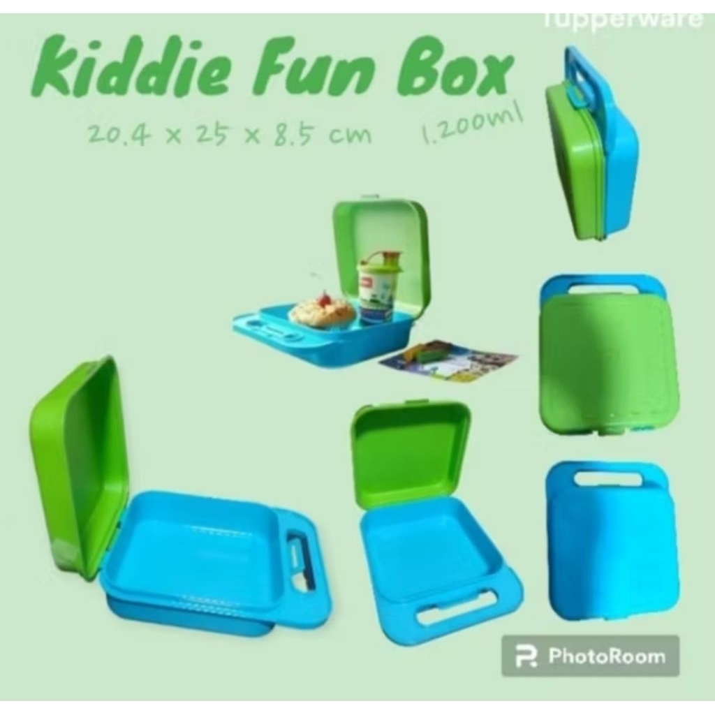 KIDDY FUN BOX TUPPERWARE (Tempat Bekal Anak sekolah)