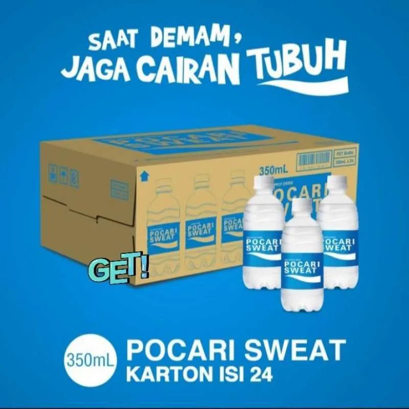 

POCARI SWEAT MINUMAN ISOTONIK 350ML 1 DUS ISI 24 PCS