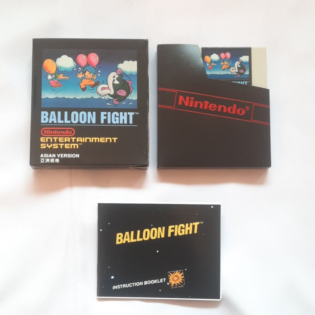Kaset Nintendo 8 Bit 72 Pin Ballon Fight Box Manual Normal Judul Satuan Game Console Nitendo NES