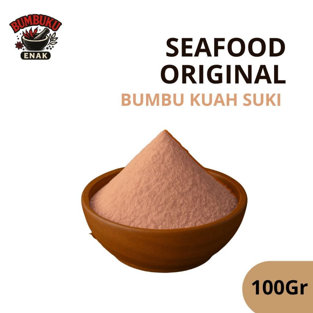 

Bumbu Kuah Suki Rasa Seafood Original 100gr – Kuah Gurih Segar Kaya Rasa Laut untuk Steamboat, Shabu & Masakan Praktis