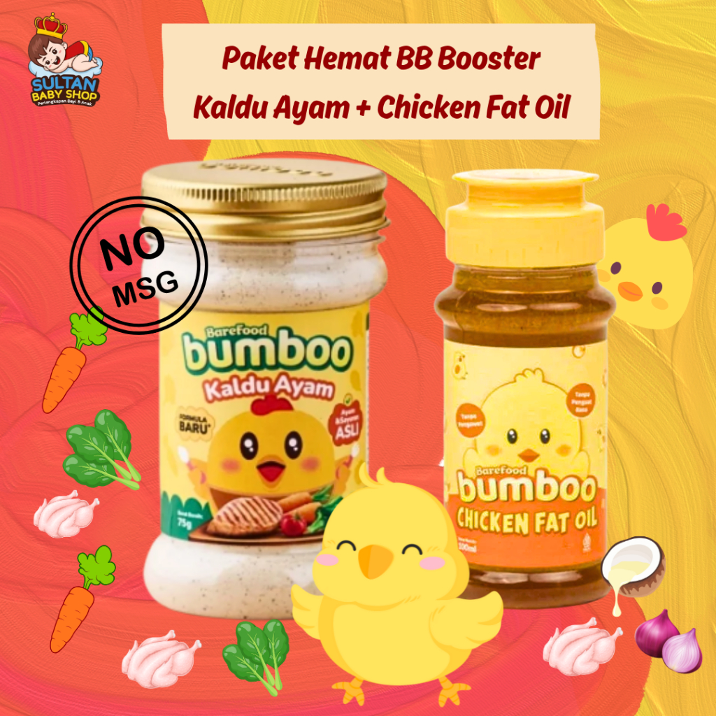 

PAKET HEMAT BUMBOO BB BOOSTER KALDU AYAM + CHICKEN FAT OIL | MPASI