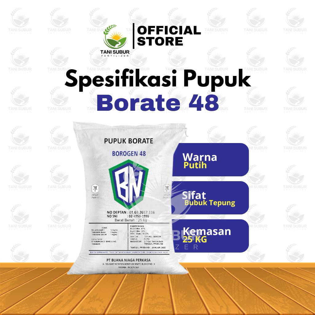 Pupuk Borate 48 kemasan 25 Kg original pabrik