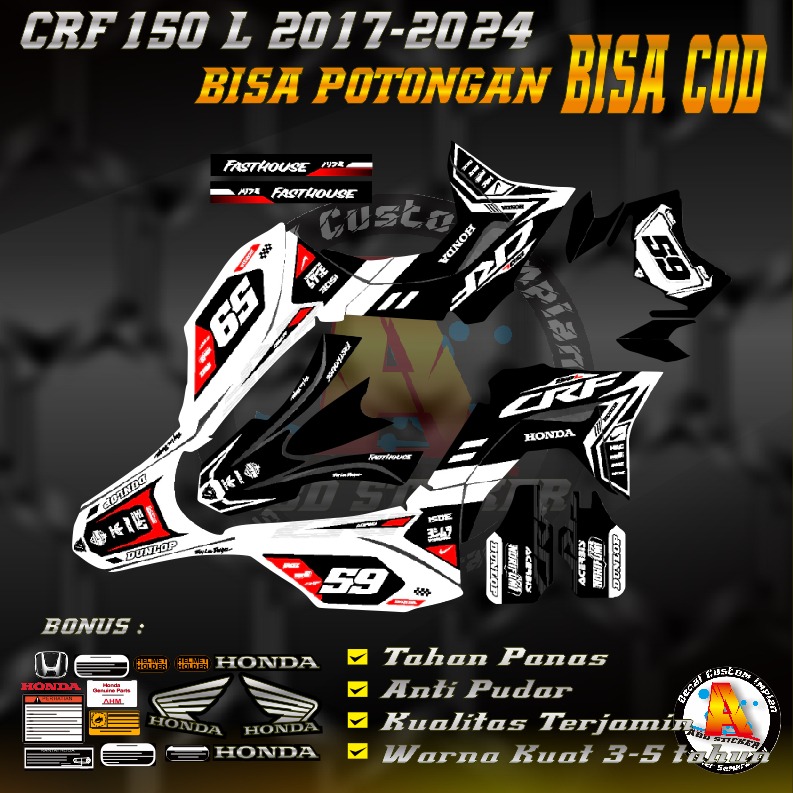 Sticker Decal Crf 150 L Full Body Decal Crf / Decal Crf 150 L Full Body