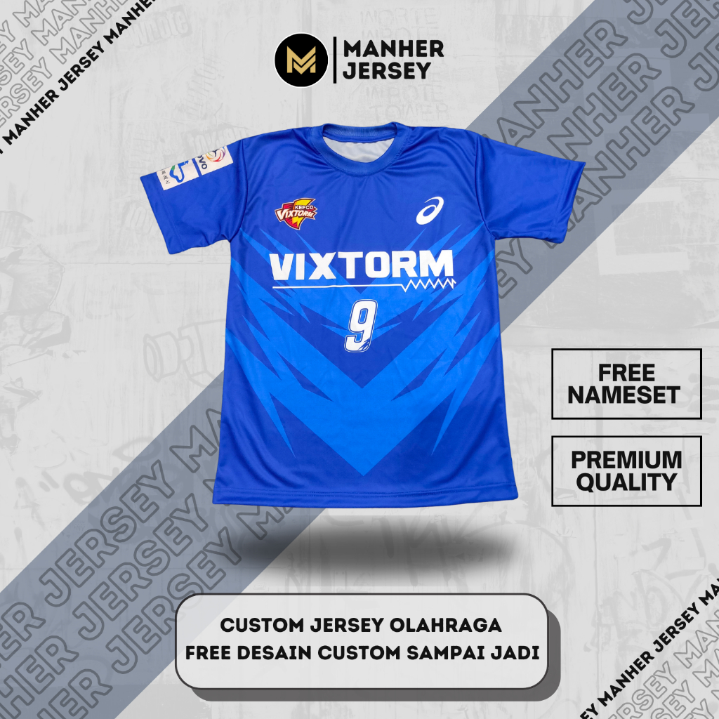 JERSEY VOLY VOLI VIXTORM FULL PRINTING