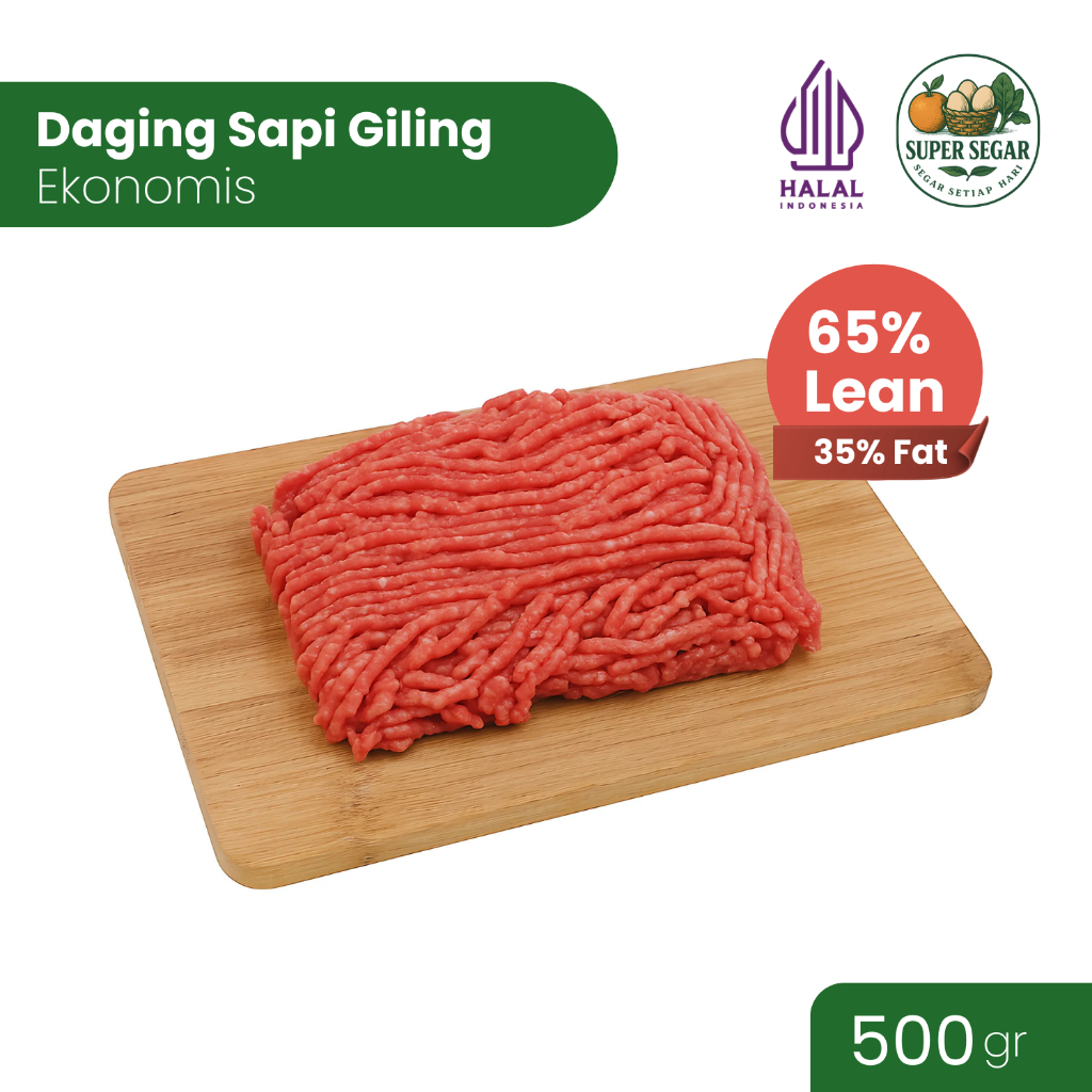 

Daging Sapi Giling Ekonomis Minced Ground Beef 500gr Super Segar