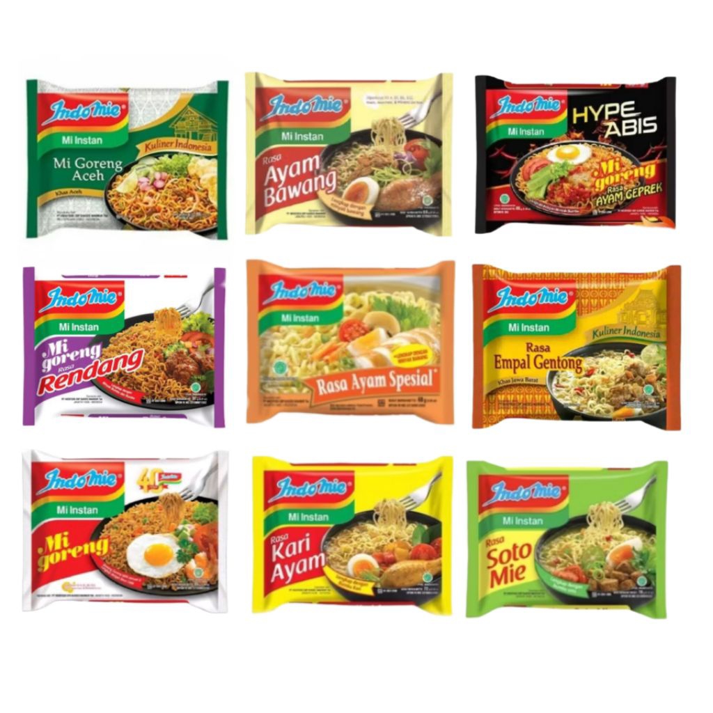 

Mie Indomie All Varian Eceran