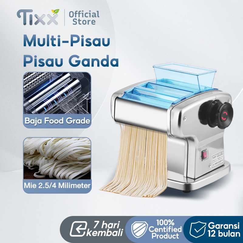 TIXX Gilingan Mie Listrik Membuat Kue Bawang Kulit Pastel Multifungsi Noodle Maker Untuk Rumah Tangg