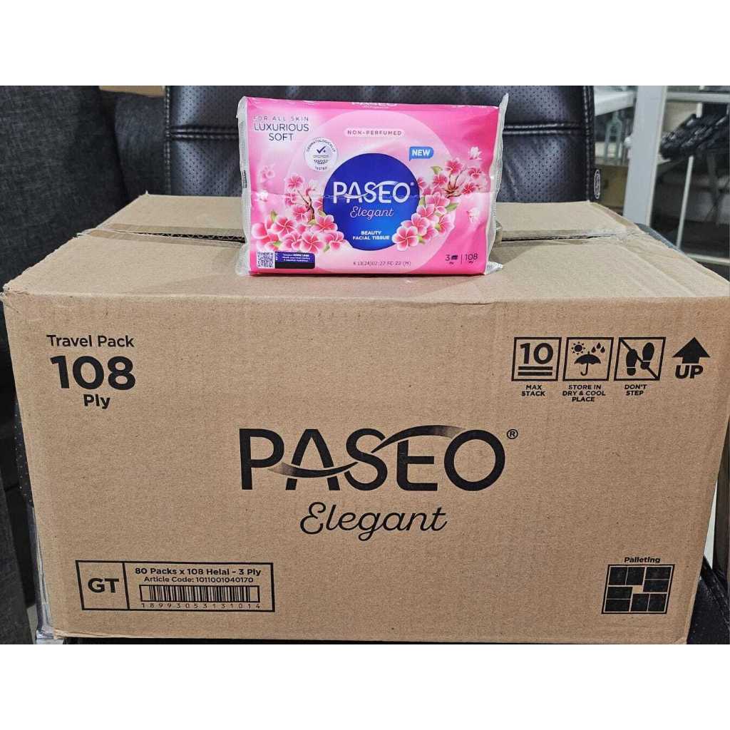 [1Dus isi 80pcs] TISSUE PASEO SMART TRAVEL tisu paseo elegant 108 helai TISU TRAVEL PASEO SERBAGUNA
