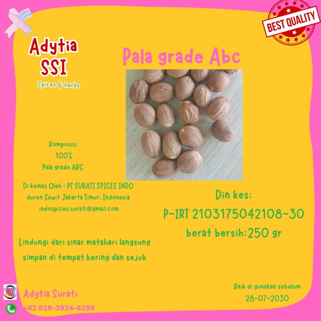

Pala bulat Grade A 100 gram