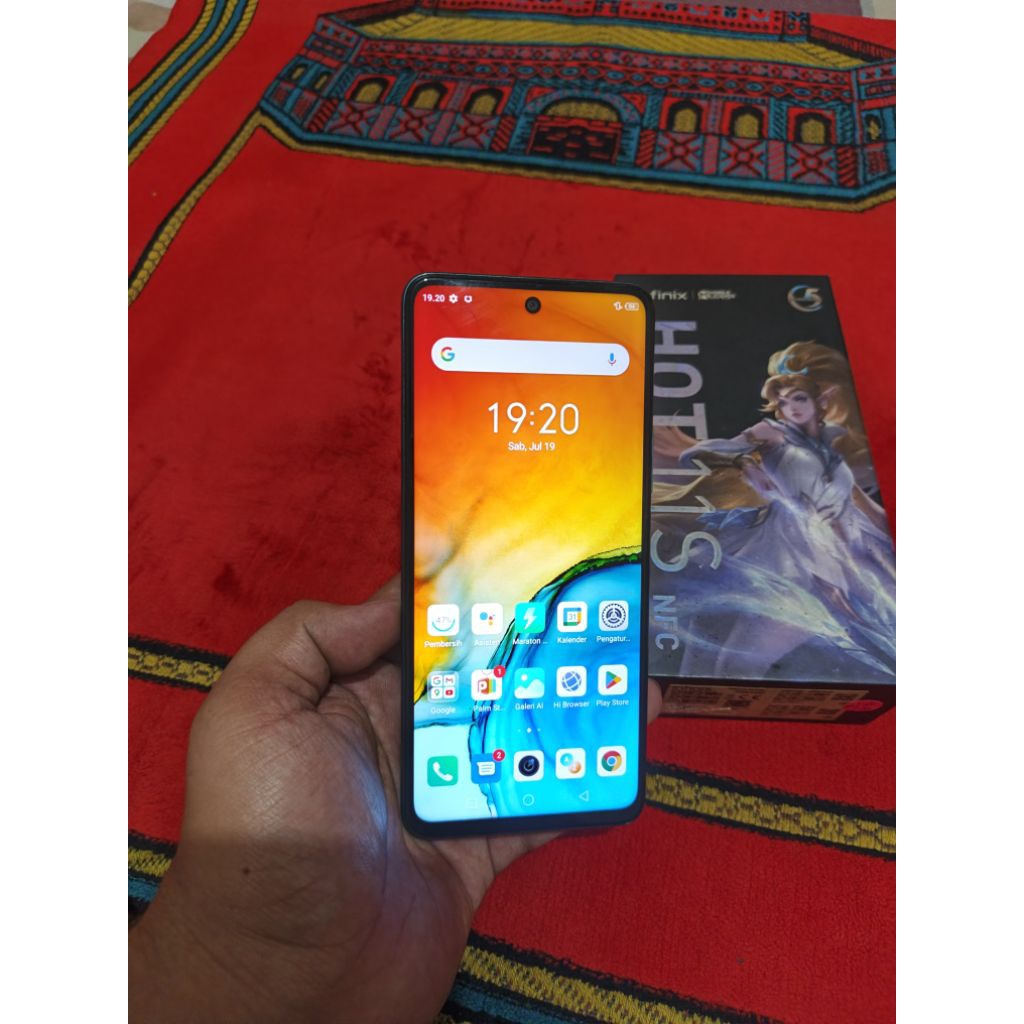 infinix hot 11s NFC 128gb ram 6gb fulset lengkap lcd ori hp bekas bagus garansi resmi
