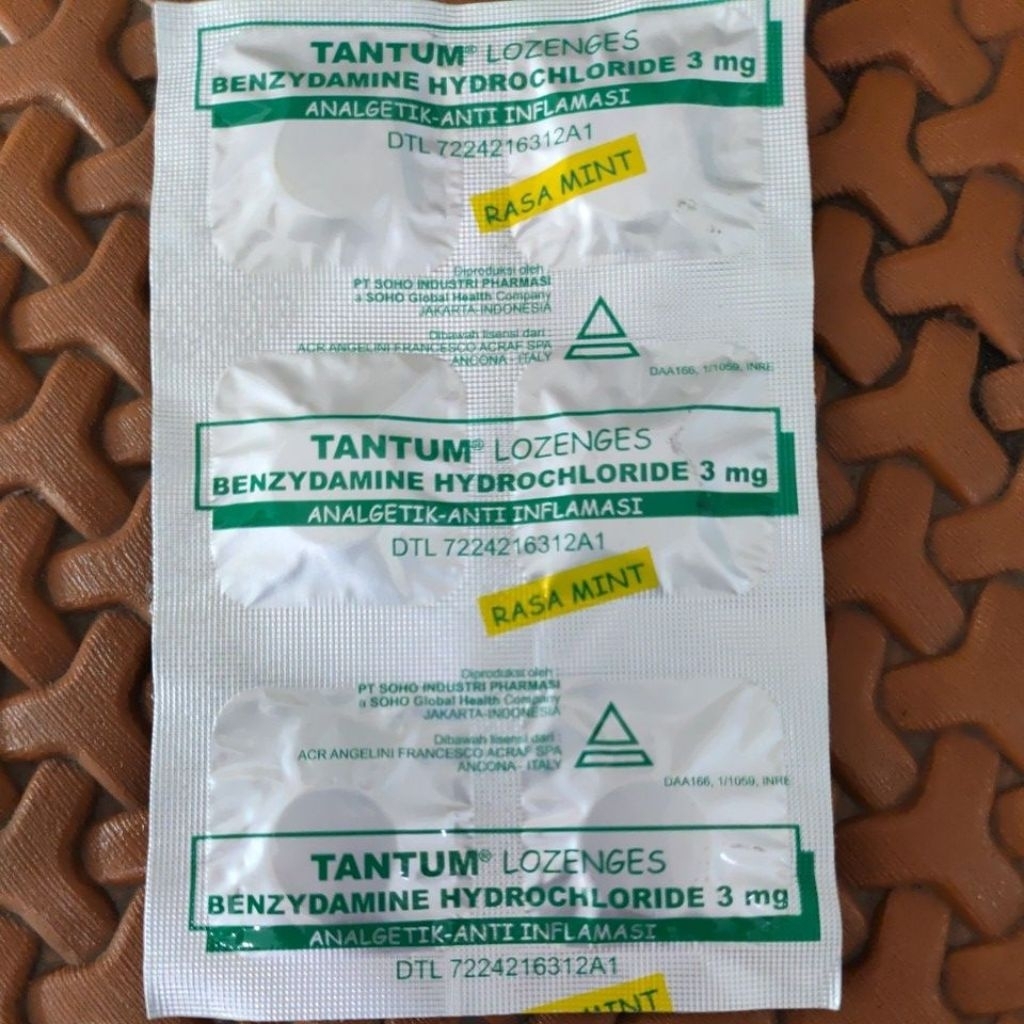 

tantum lozenges permen untuk radang tenggorokan