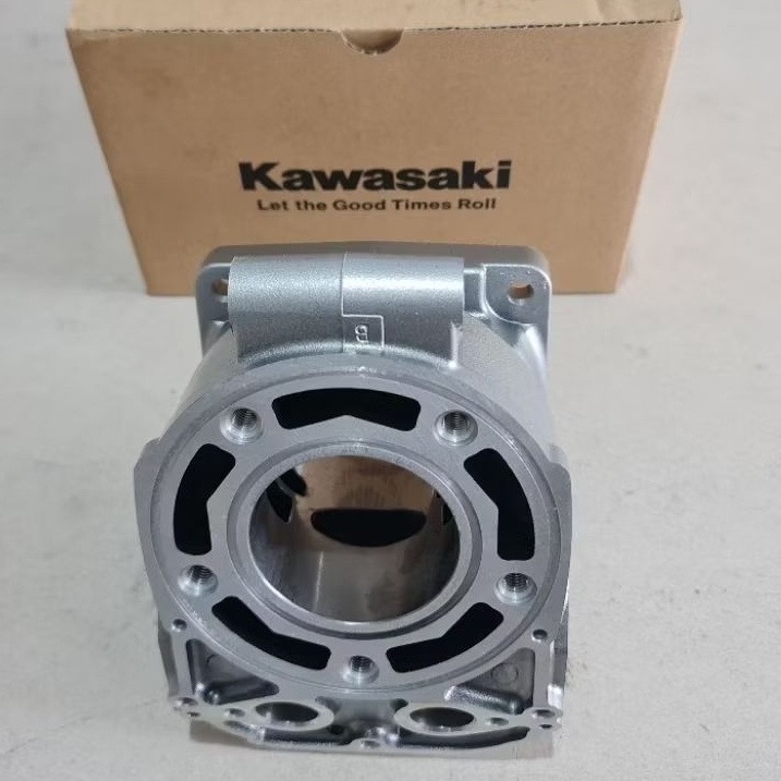 CYLINDER BLOCK NINJA R/RR SILVER ONLY TANPA PISTON ORI KMI