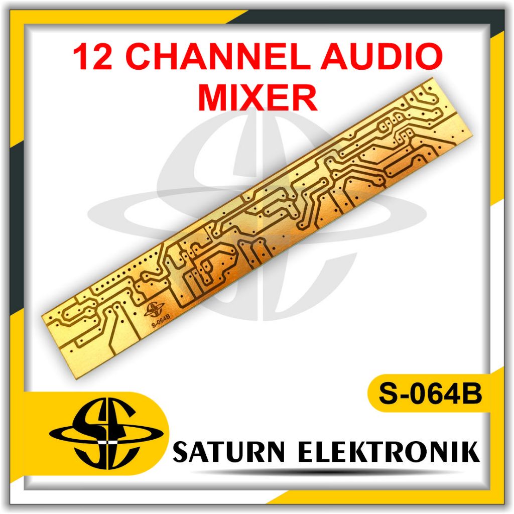 PCB 12 CHANNEL AUDIO MIXER S-064B