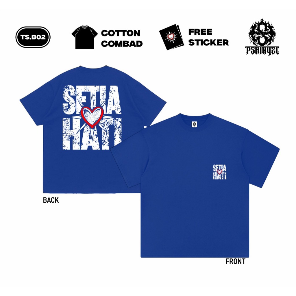 Kaos Psht Distro Original PSHTNYEL Desain Setia Hati Simpel Keren Terbaru Pria Wanita