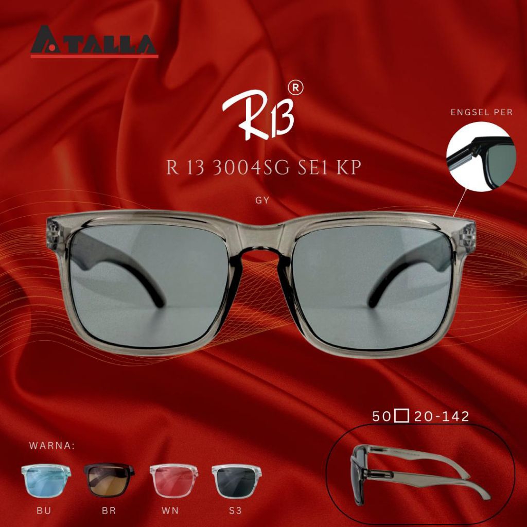 Kacamata Hitam Model Kotak R13 3004