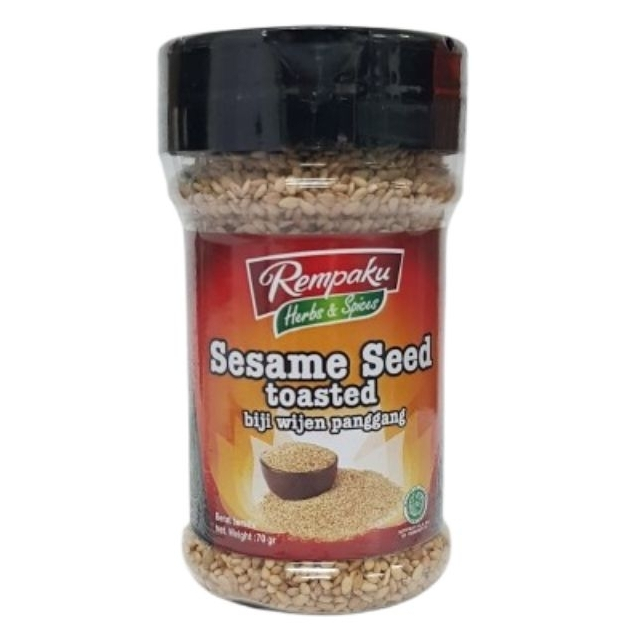 

REMPAKU SESAME SEED TOASTED 70 GR 8997210830652