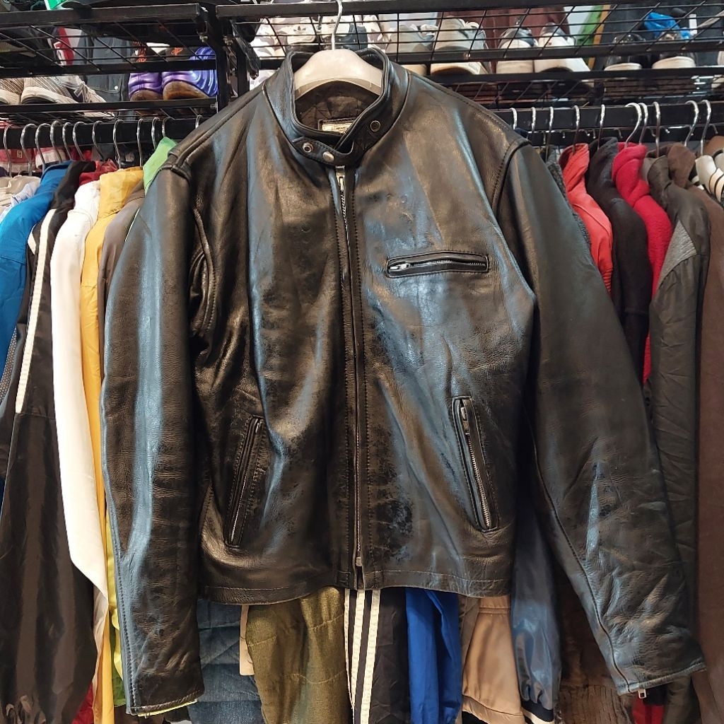 LEATHER JACKET CAFE RACER