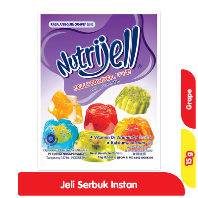 

Nutrijell Jeli Serbuk Instan Anggur 15 g 12 pcs
