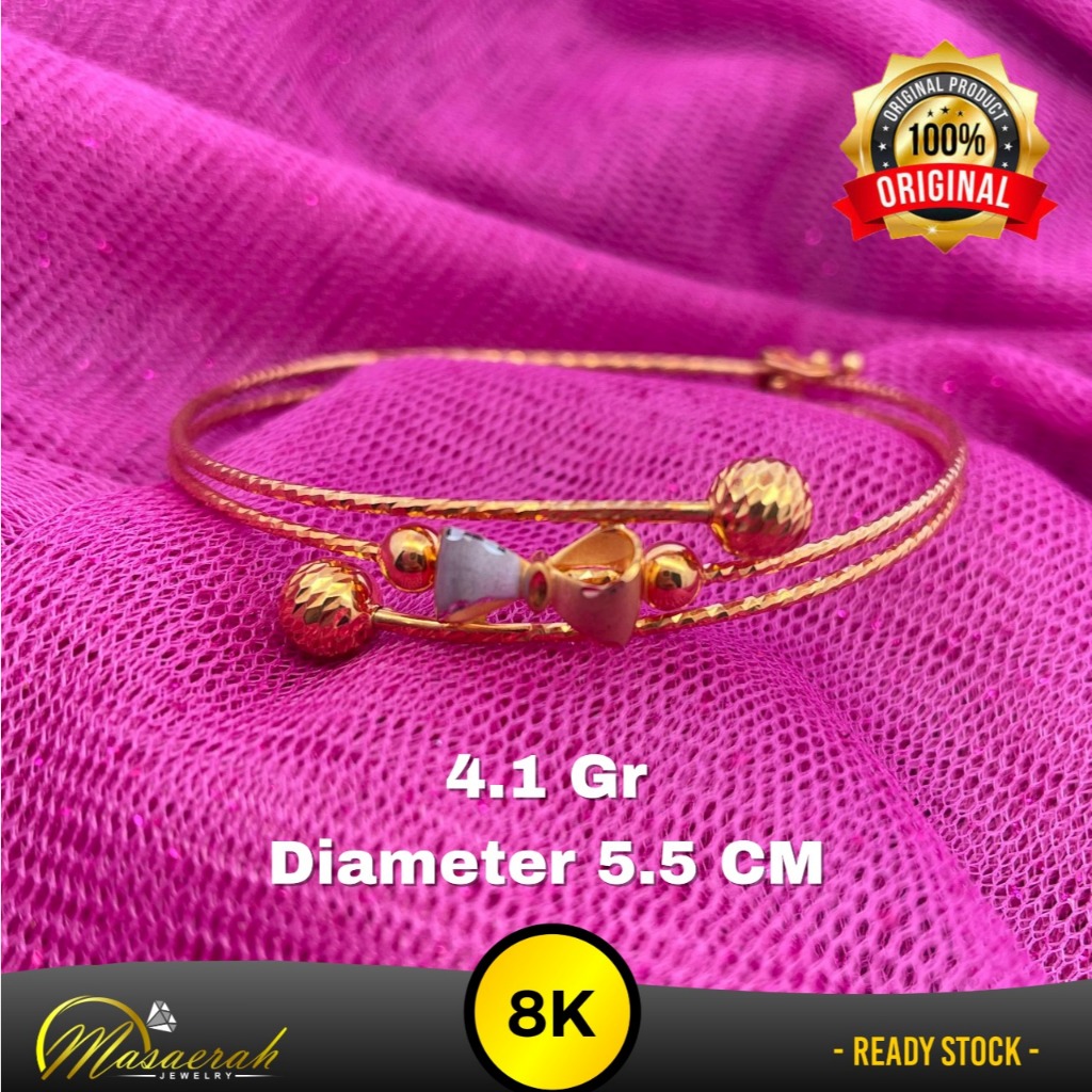 Gelang Emas 8K 4.1 Gram Kadar 375 - 2198