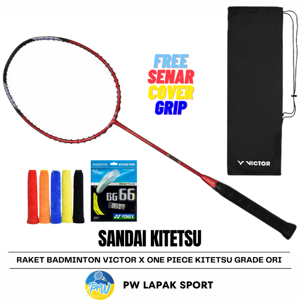 Raket Badminton Victor One Piece Sandai Kitetsu Grade Ori