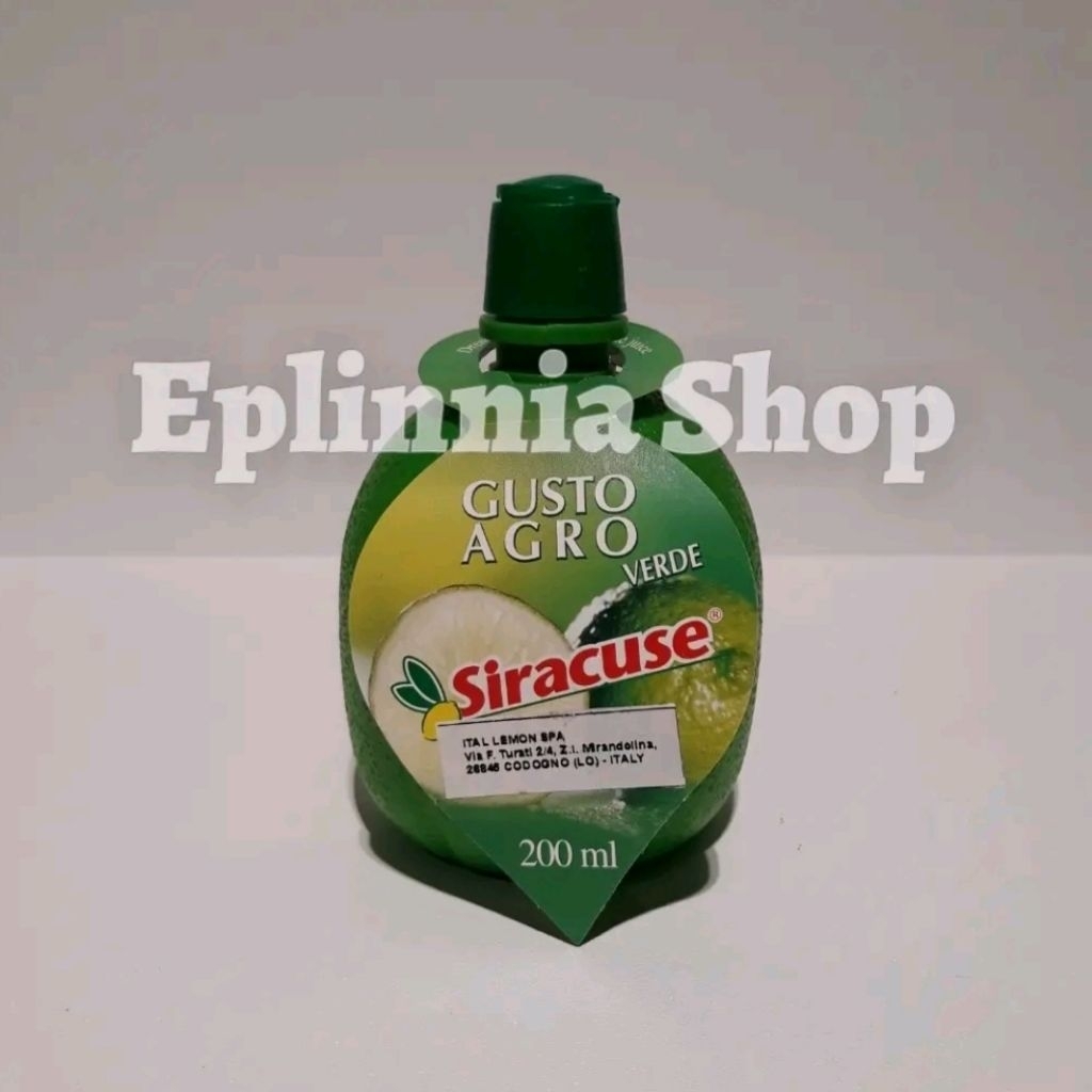 

Siracuse Gusto Argo Verde 200 ml - Saus Perendam Sari Buah Jeruk Nipis