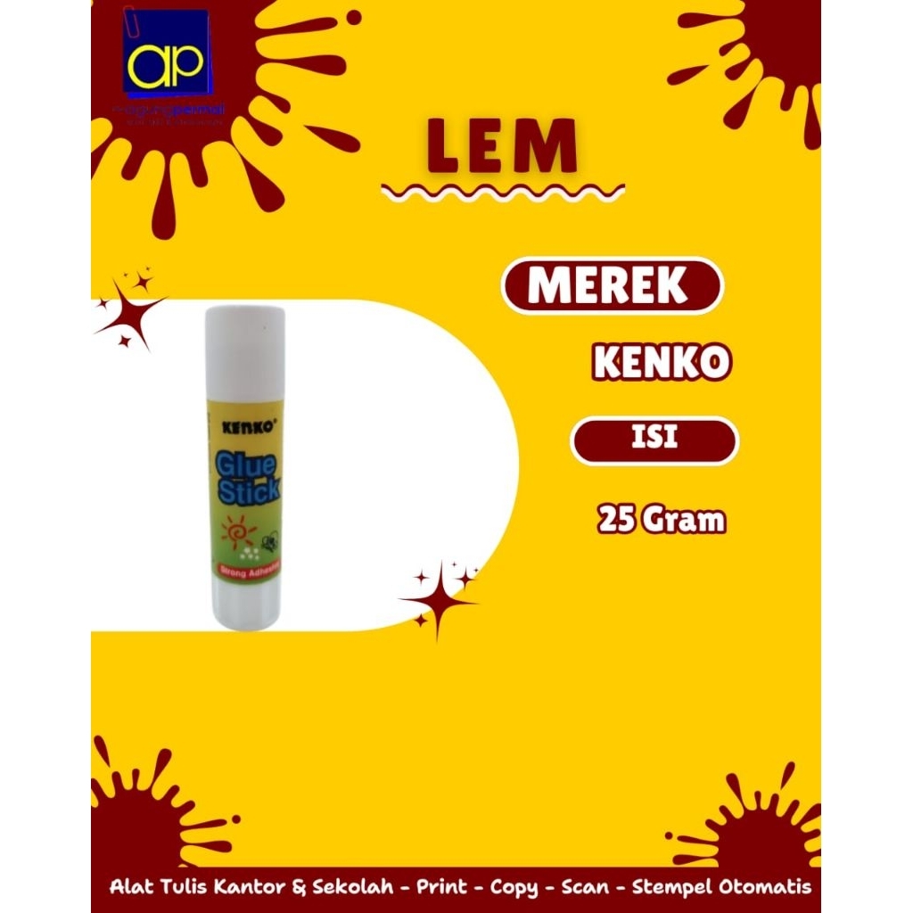 

Lem Glue Stick Kenko 25Gr