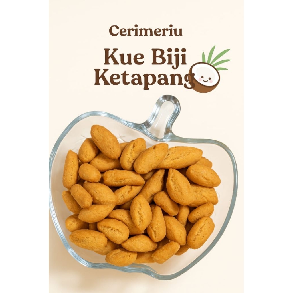 

Kue Tradisional Biji Ketapang 400gram Kemasan Toples