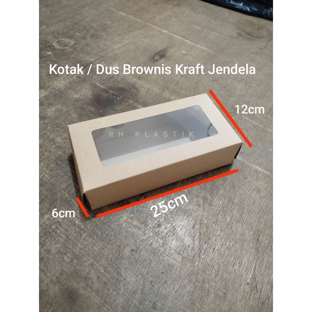 

Kotak /Dus Brownis Kraft Jendela 2512