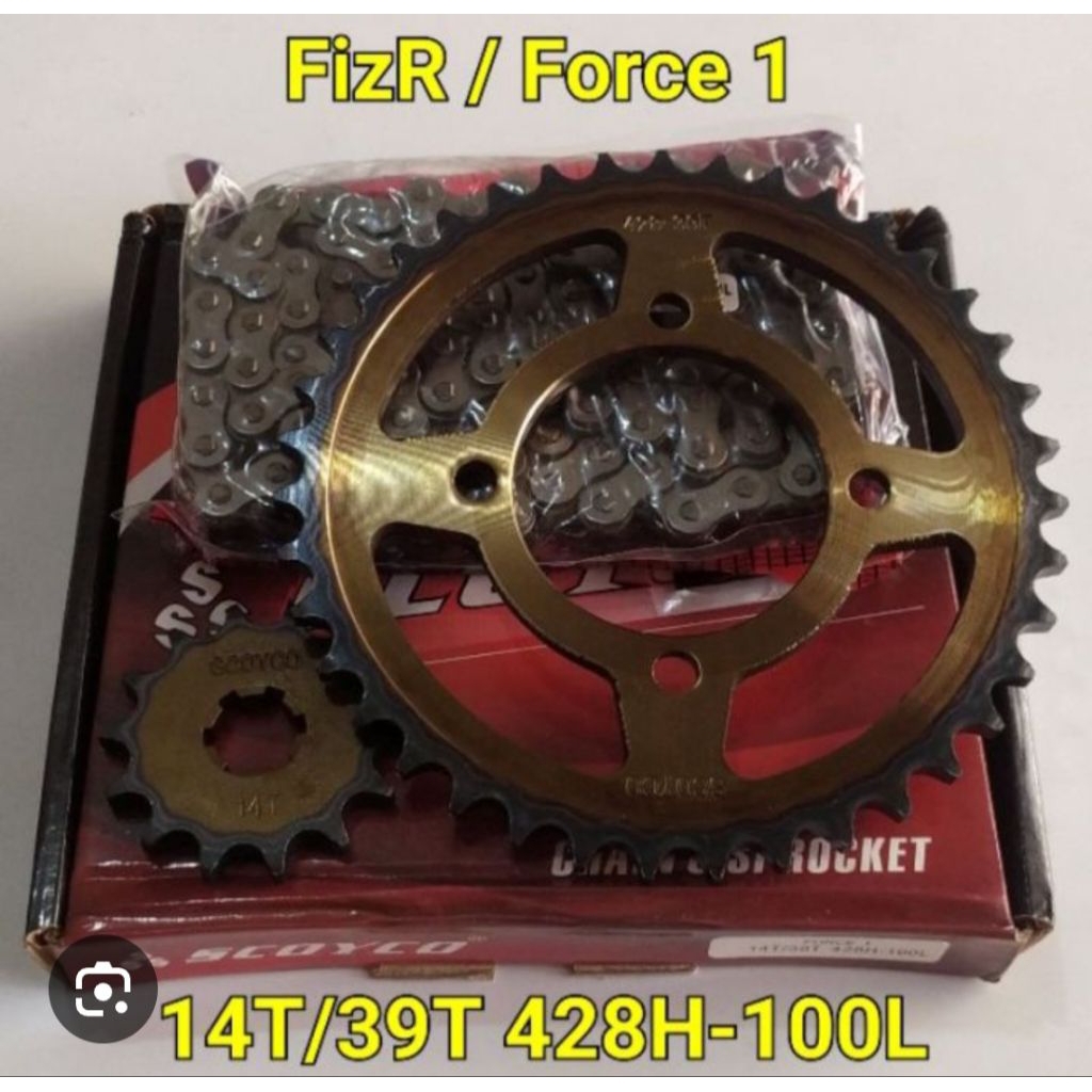 GEAR PAKET 14/39T(428H-100) SCOYCO FIZR - FORCE 428H
