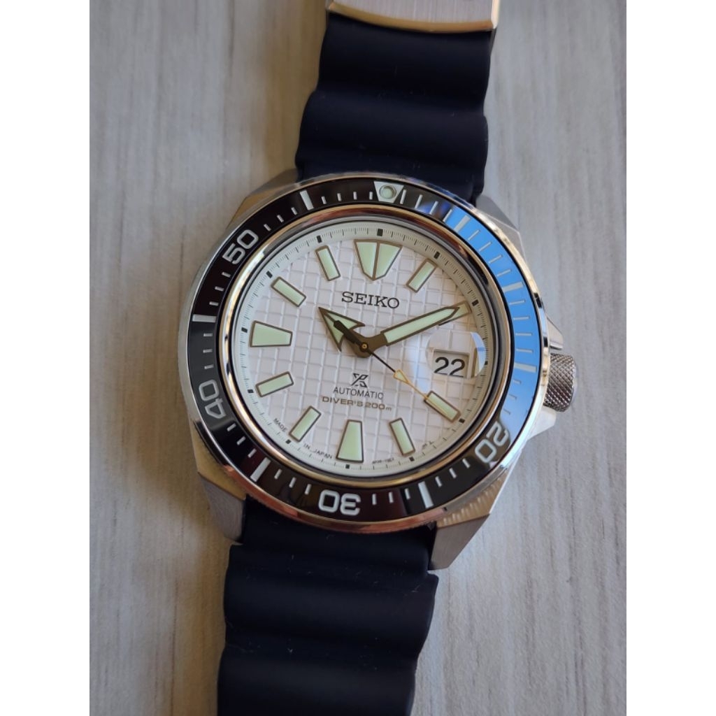 Seiko King Samurai SRPE37J1 White Dial Made In Japan