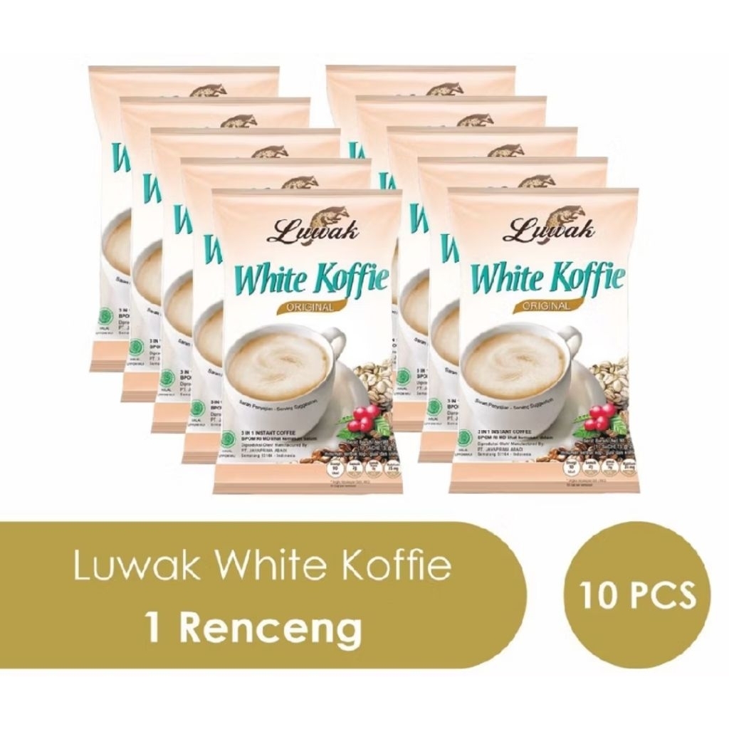 

Teerrrmuraaahhh Luwak White Koffie/Kopi Instant/Kopi Luwak Original/10sachet