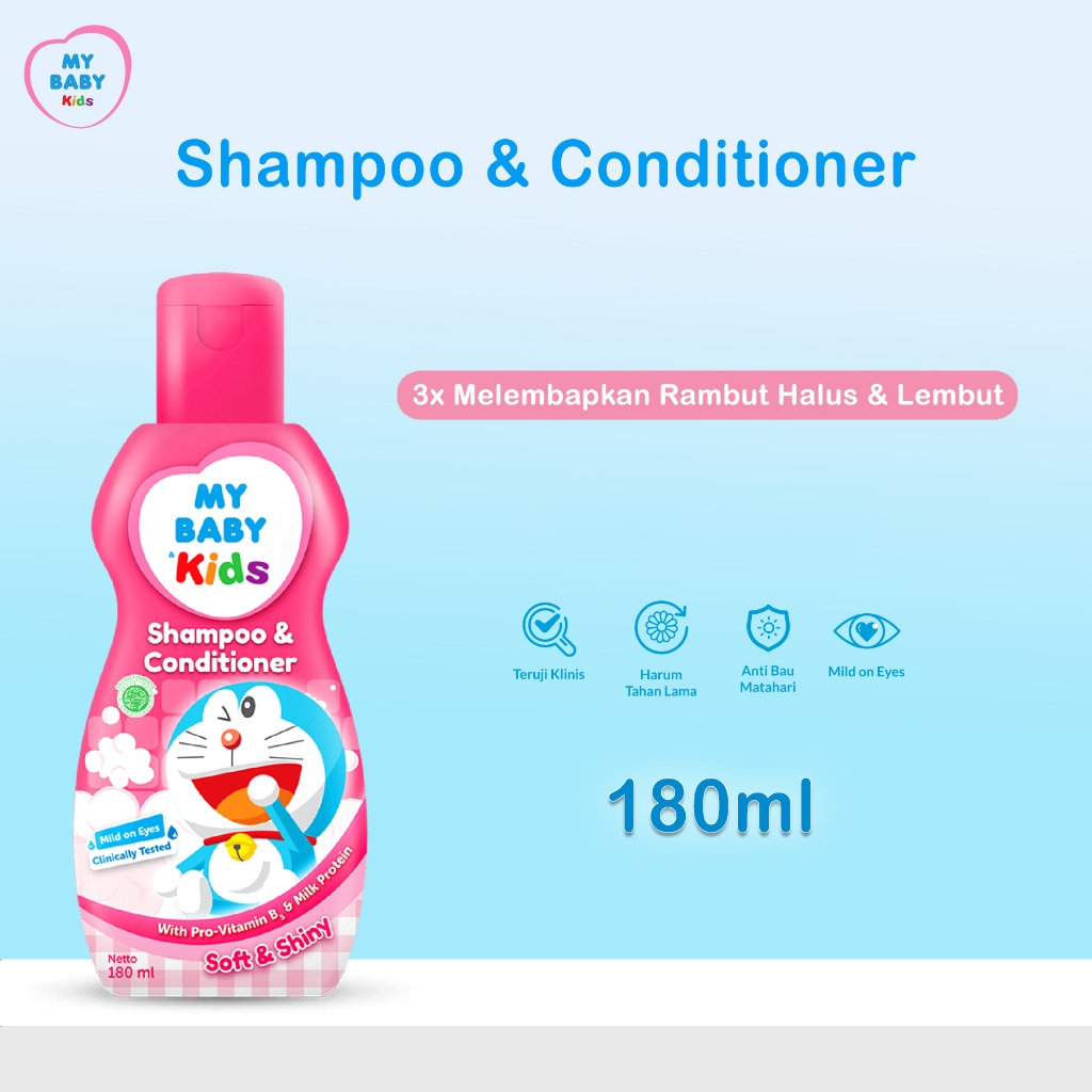 MY BABY Kids Shampoo & Conditioner 180ml - Shampoo & Kondisioner Anak