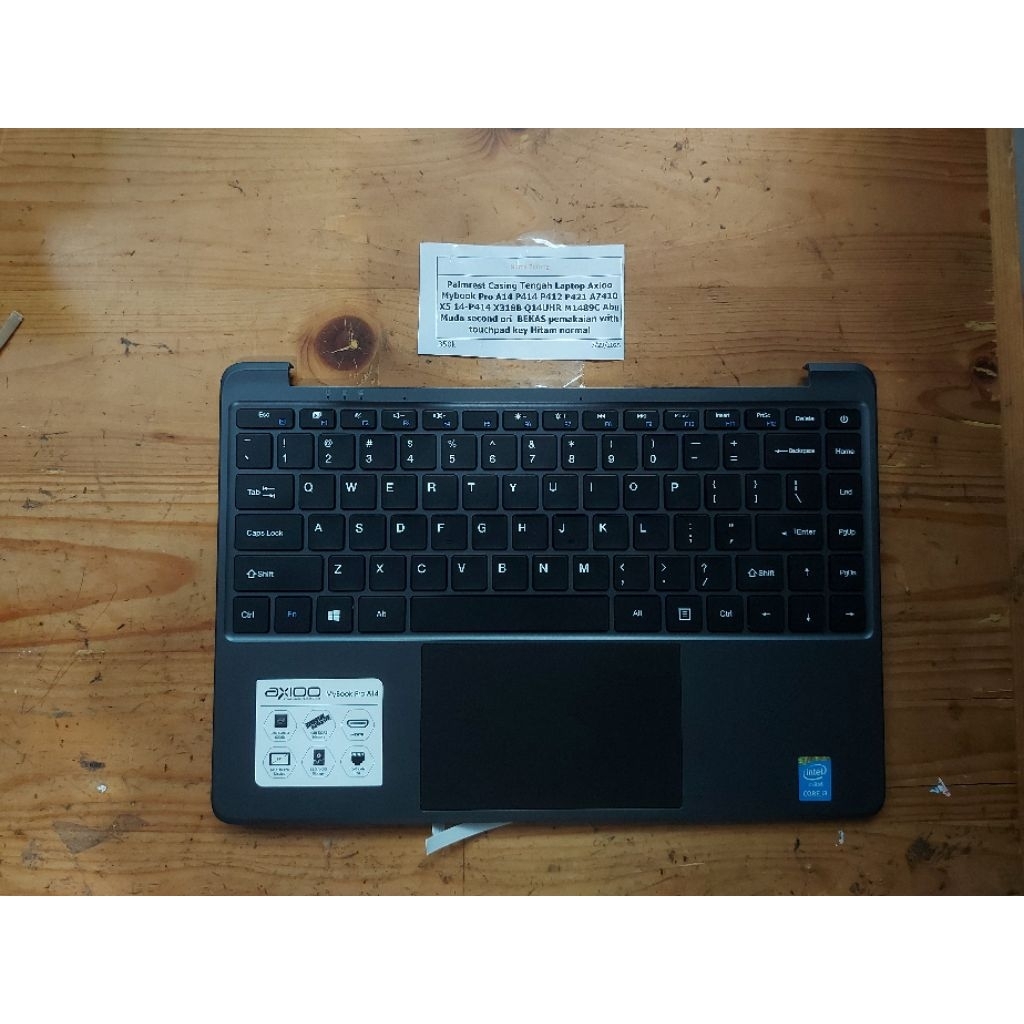 Palmrest Casing Tengah Laptop Axioo Mybook HYPE 5 AMD FULL Frame Original Axioo Greyabu second ori M