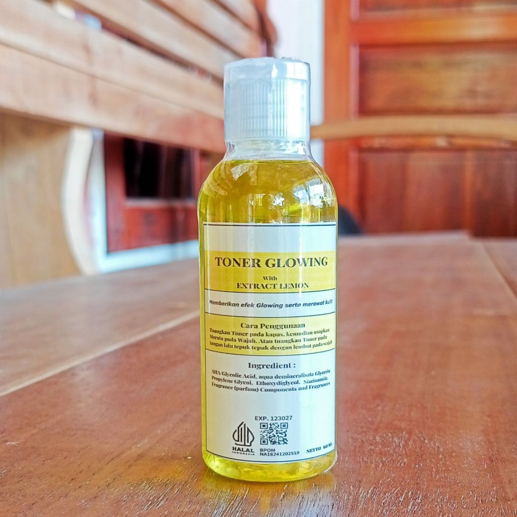 Toner Lemon Toner Glowing Extra Lemon Bpom Original