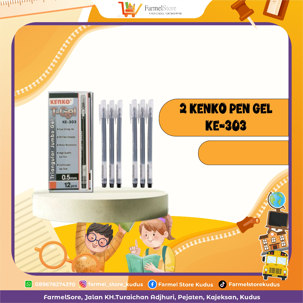 

Kenko Pen Gel KE-303 Hitam