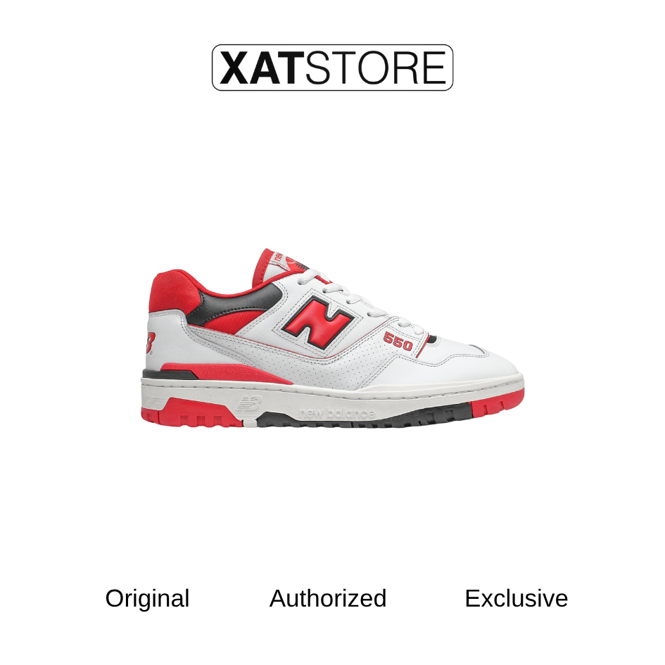NEW BALANCE 550 - WHITE RED (100% ORIGINAL)