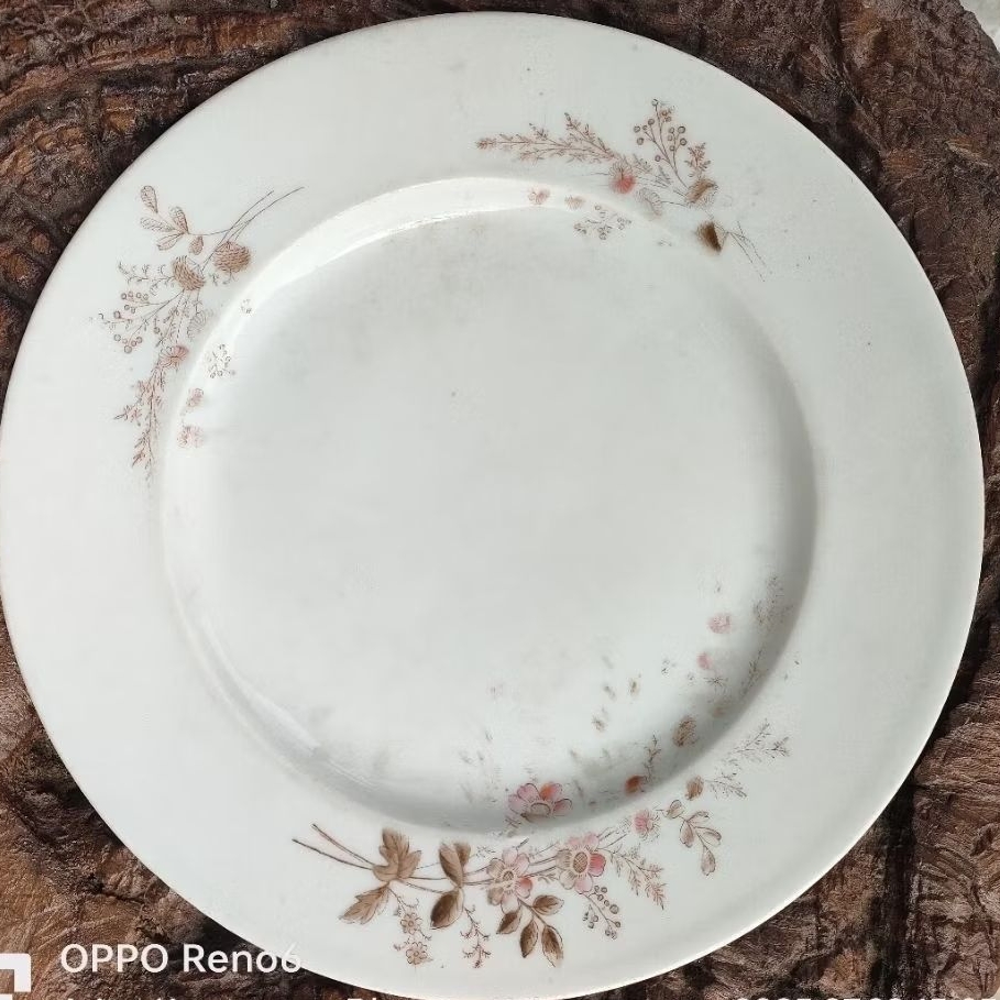 PIRING KERAMIK MOTIF BUNGA KOLEKSI PAJANGAN DINDING DEKORASI JADUL CAFE RUMAH