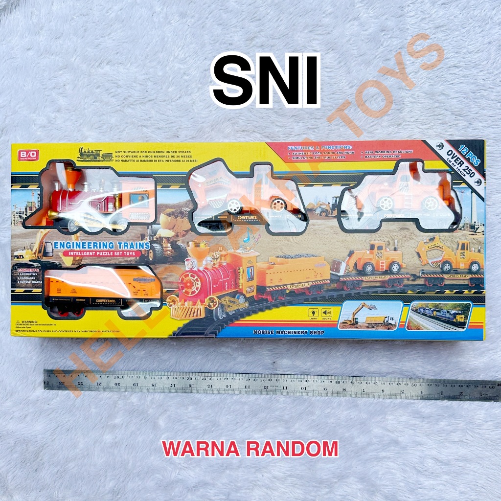 MAINAN NO. 2009-25 ENGINEERING TRAINS KERETA REL KERETA API KRETA TRUK CONTRUCTION KONSTRUKSI BAGUS 