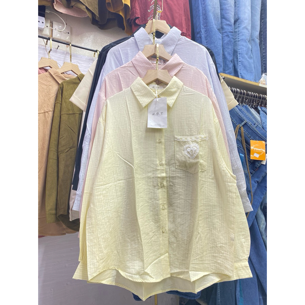 KEMEJA OVERSIZE  WANITA IMPORT