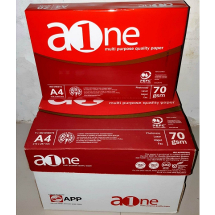 

Kertas 70gr merk AONE A4