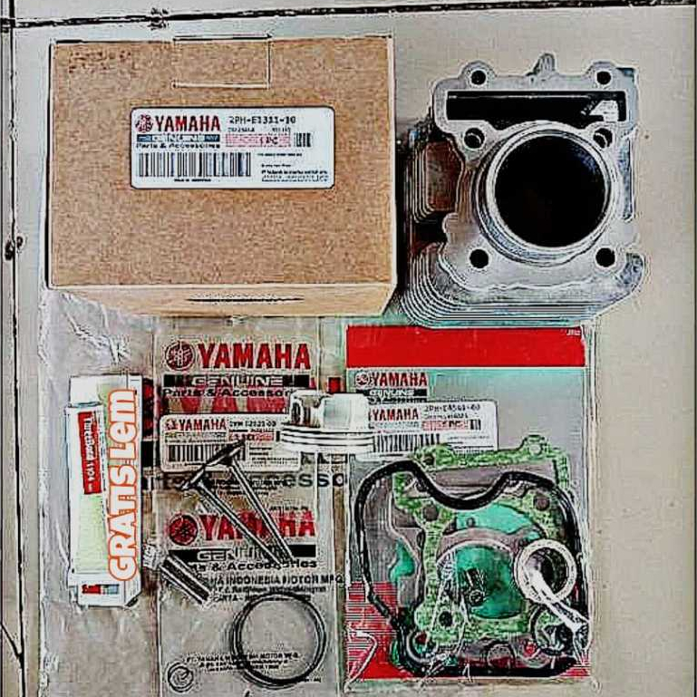 Blok Seher komplit Klep Set Top Set  FREE LEM Mio M3 Mio S Mio Z Fino Fi 125 Soul GT 125 X -ride125