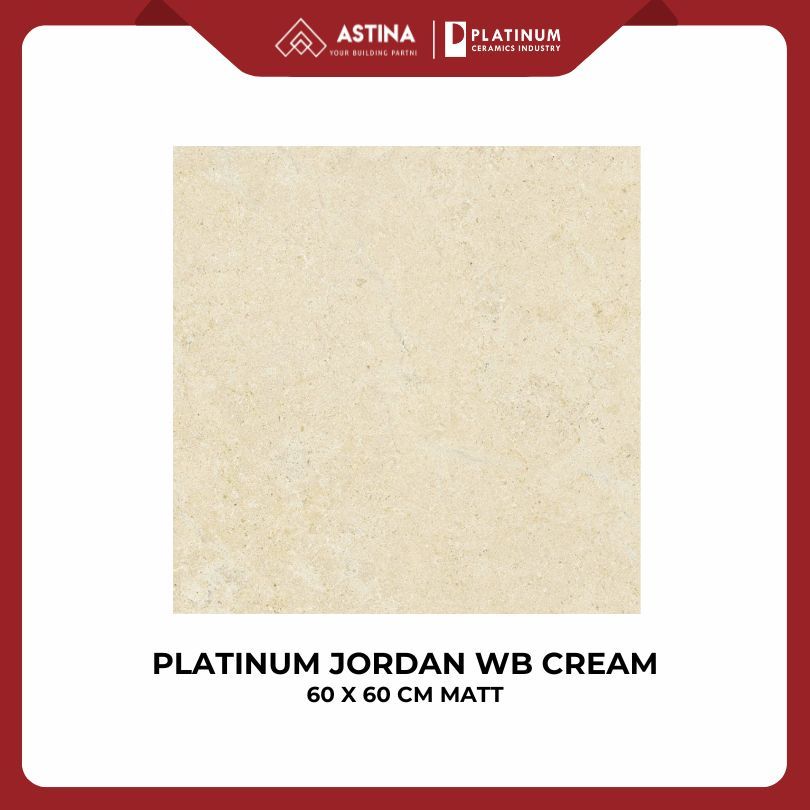 PLATINUM Jordan Cream Matt WB Rec 60 x 60 CM